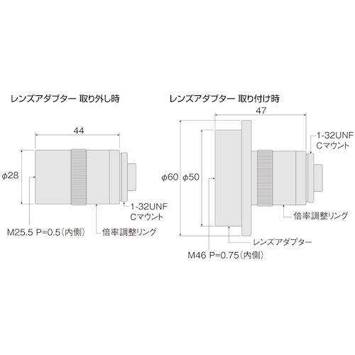 ■HOZAN 顕微鏡用品 レンズ(Cマウントカメラ用) 倍率0.19~0.93倍〔品番:L630〕【2480433:0】[店頭受取不可]_1