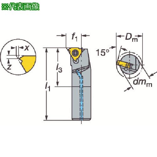 ■SANDVIK T-Max U-ロック ねじ切りボーリングバイト(480)〔品番:L166.0KF16122011B〕【2483751:0】[店頭受取不可]