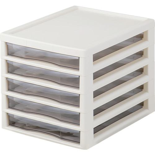 ■JEJアステージ アプロスB4浅5段 アイボリー〔品番:APLOSB4ASA5〕【2500257:0】[店頭受取不可]