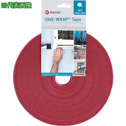■Velcro ヴェルクロ[[R上]] ONE-WRAP[[R上]] テープ 幅25mm×長さ25m 赤〔品番:VELOW64157〕【2503655:0】[店頭受取不可]