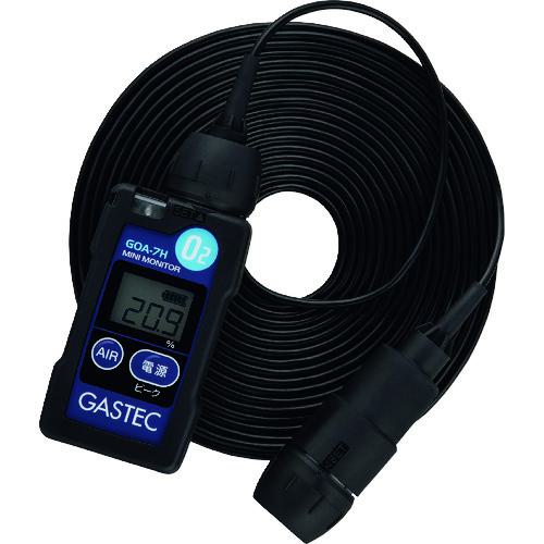 ■GASTEC 装着形酸素濃度指示警報計(5mセンサコード付)〔品番:GOA7HS〕【2507790:0】[店頭受取不可]