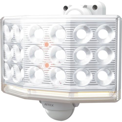 ■RITEX 18Wワイド フリーアーム式 LEDセンサーライト リモコン付〔品番:LEDAC1018〕【2514027:0】[店頭受取不可] 6,095円