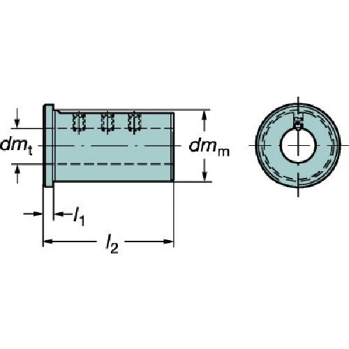 ■SANDVIK 丸シャンクバイト用イージーフィックススリーブ(480)〔品番:132N2512〕【2515351:0】[店頭受取不可]_1
