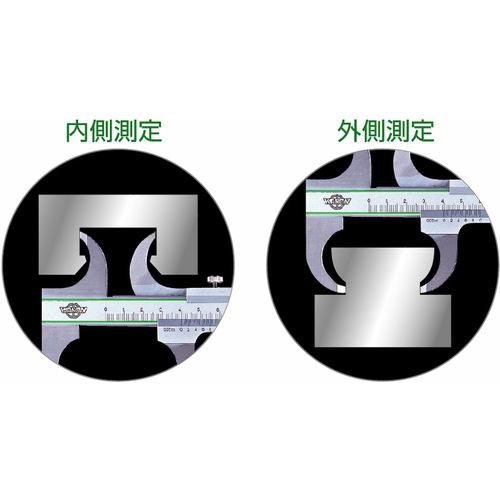 ■カノン 両丸口ノギス150mm〔品番:RA15〕【2519666:0】[店頭受取不可]_1