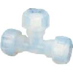 ■フロンケミカル PFAユニオン・ティ-(ソロバン型シール) TFU-12適用外径12Φ〔品番:NR1050014〕【2521375:0】[店頭受取不可]