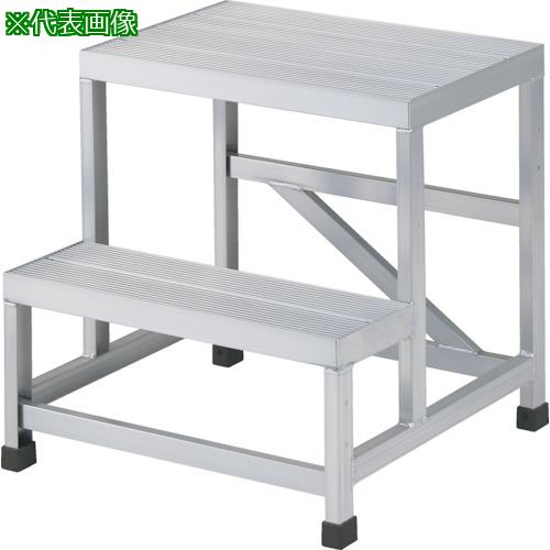 ■TRUSCO アルミ製溶接一体構造型作業台 二段(完成品) W500×D600×H500〔品番:WTDB25650〕【2562605:0】[直送DS][店頭受取不可]