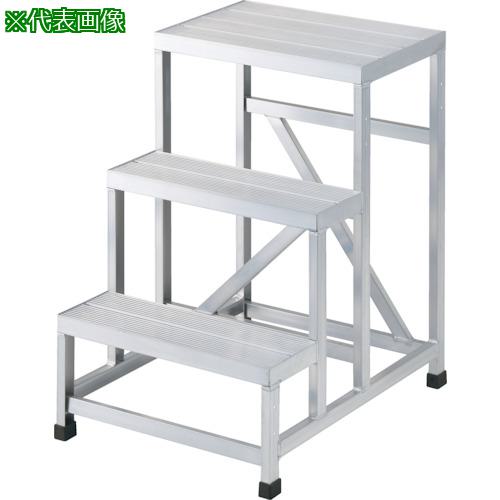 ■TRUSCO アルミ製溶接一体構造型作業台 三段(完成品) W600×D800×H750〔品番:WTDB36875〕【2562610:0】[直送DS][店頭受取不可]
