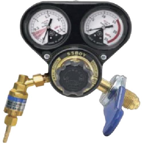 ■YAMATO 溶断用調整器 乾式安全器同梱 酸素用 SSボーイプラス 関西式スパナ付〔品番:SSBPOXWS〕【2570893:0】[店頭受取不可]