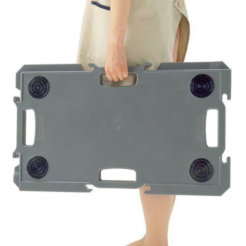 ■yazaki 連結型樹脂製平台車 ミニポリトラー ナイロン車輪 GN-900 グリーン〔品番:GN900G〕【2579554:0】[店頭受取不可]_2