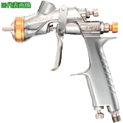 ■アネスト岩田 スプレーガン(重力式) KIWAMI4 センターカップ ノズル口径Φ1.4mm 塗料噴射量200ml〔品番:KIWAMI4V14WBX〕【2580502:0】[店頭受取不可]
