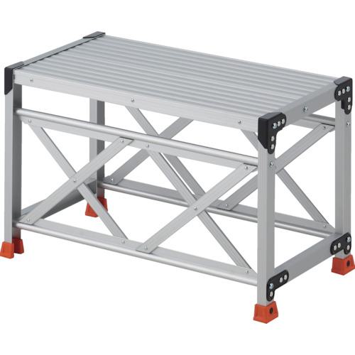 ■TRUSCO 作業用踏台 1段 高さ0.5m 天板800×400〔品番:TSF185〕【2580884:0】[店頭受取不可]