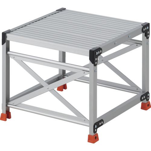 ■TRUSCO 作業用踏台 1段 高さ0.5m 天板600×600〔品番:TSF1665〕【2580901:0】[店頭受取不可]