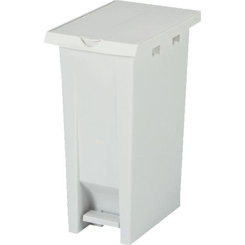 ■E-CON ペダル式ダストボックス 808344 2枚フタ#37ホワイト〔品番:80834401WHGL〕【2618212:0】[店頭受取不可]