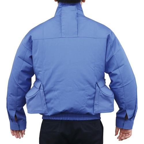 ■福徳 タフコレ防炎ブルゾン保護カバー付 ライトブルー L〔品番:8000LBLUL〕【2630956:0】[店頭受取不可]_7