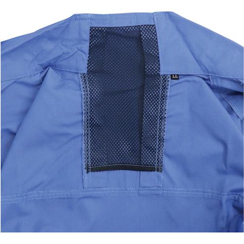 ■福徳 タフコレ防炎ブルゾン保護カバー付 ライトブルー L〔品番:8000LBLUL〕【2630956:0】[店頭受取不可]_3