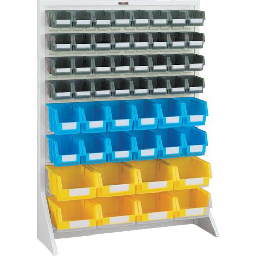 ■TRUSCO パネルコンテナラック 910X320XH1240 小X32 中X12 大X8付〔品番:T12224NAW〕【2639142:0】[直送DS][店頭受取不可]