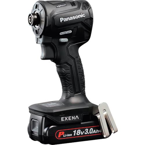 ■EXENA 充電インパクトドライバー 18V3.0Ah電池セット品 黒〔品番:EZ1PD1N18DB〕【2708284:0】[店頭受取不可]