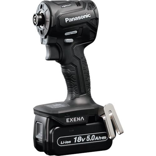 ■EXENA 充電インパクトドライバー 18V5.0Ah電池セット品 黒〔品番:EZ1PD1J18DB〕【2708292:0】[店頭受取不可]
