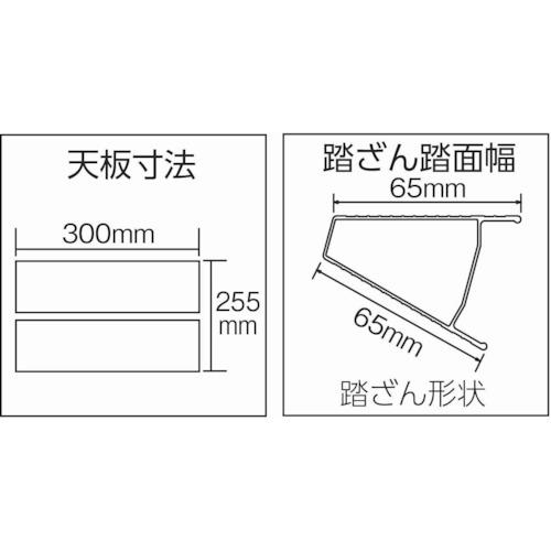 ■TRUSCO はしご兼用脚立 アルミ合金製脚カバー付 高さ1.40m〔品番:TPRK150〕【2737604:0】[直送DS][店頭受取不可]_1