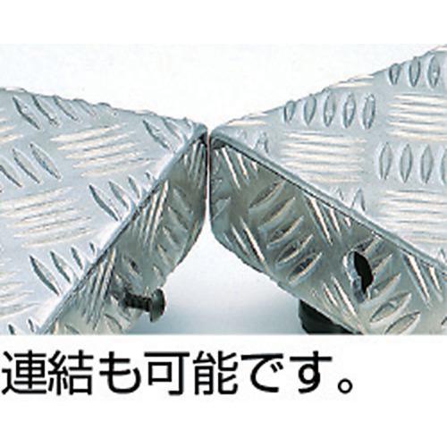 ■TRUSCO 低床式アルミ製ステップ 600X600XH90~120〔品番:TFS0660AL〕【2775778:0】[店頭受取不可]_1