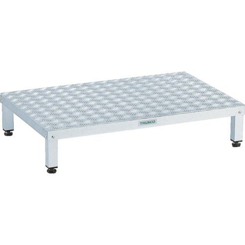 ■TRUSCO 高床式アルミ製ステップ 900X600XH190~220〔品番:TFSH0960AL〕【2775808:0】[直送DS][店頭受取不可]
