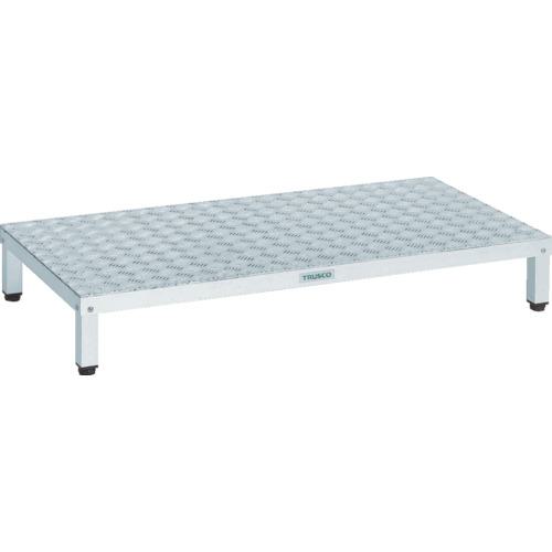 ■TRUSCO 高床式アルミ製ステップ 1200X600XH190~220〔品番:TFSH1260AL〕【2775816:0】[直送DS][店頭受取不可]