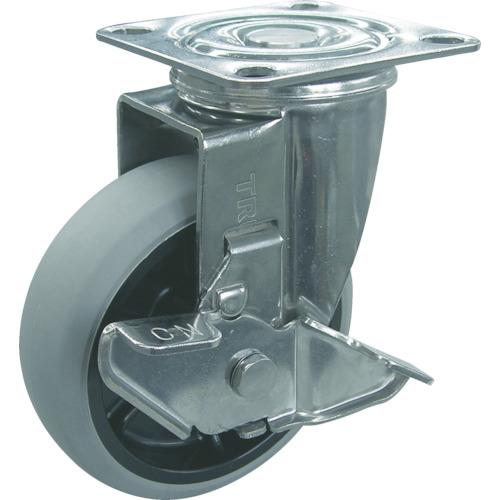 ■TRUSCO ナイロンホイールウレタンキャスター ステン金具自在S付 Φ130〔品番:TYSGUJ130S〕【2782308:0】[店先受け取り証書不可]