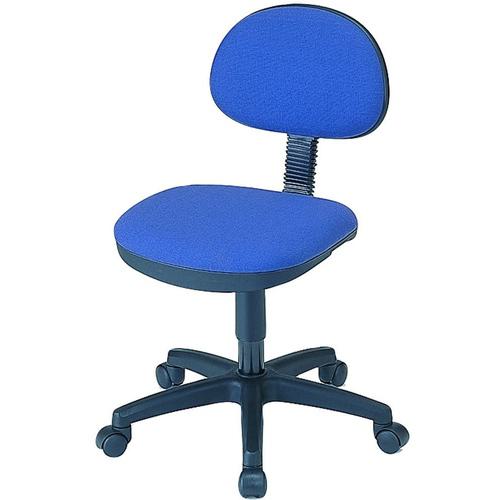 ■ロアス OHチェア 肘なし W535×D590×H745~850mm ブルー〔品番:RZCNO2BL〕【2802643:0】[店頭受取不可]