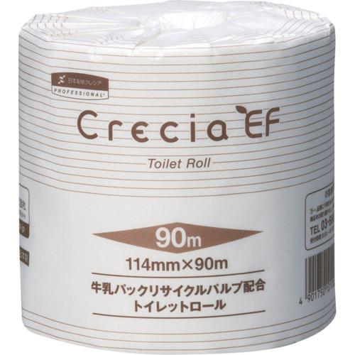 ■クレシア トイレットペーパー EFトイレットロール 90mシングル(10101/10102)〔品番:10102〕【2815354:0】[店頭受取不可]