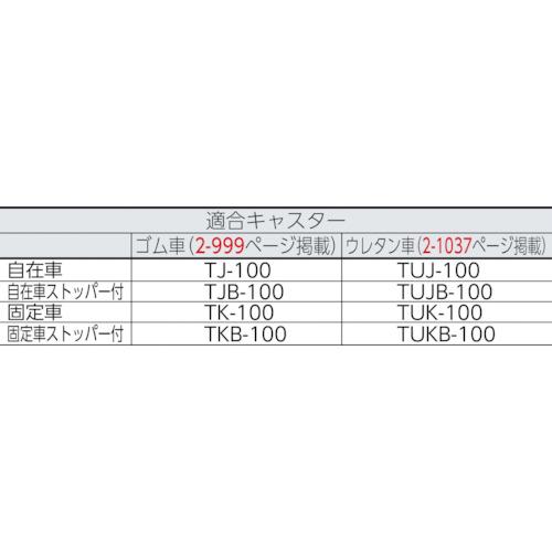 ■TRUSCO M1.5型棚用キャスターベースユニット D450用〔品番:CUDM1.5445〕【2853523:0】[店先受け取り証書不可]