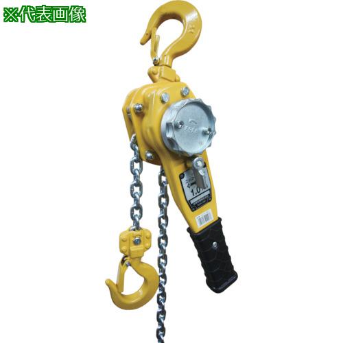 ■NIKKO レバーホイスト 1.6t 揚程1.5m〔品番:NLH160〕【2919826:0】[店頭受取不可]