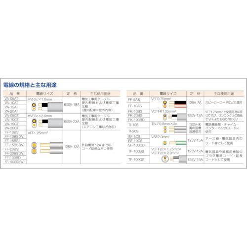 ■正和電工 VCTF ビニールキャブタイヤコード 100m〔品番:TF100DS〕【2925141:0】[店頭受取不可]_3