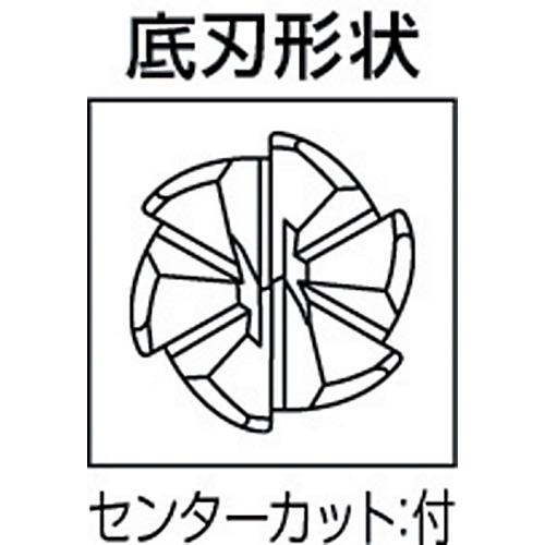 ■三菱K 6枚刃インパクトミラクル 超硬ラジアスエンドミルミディアム刃長(M)6mm〔品番:VFMDRBD0600R030〕【2993988:0】[店頭受取不可]_1