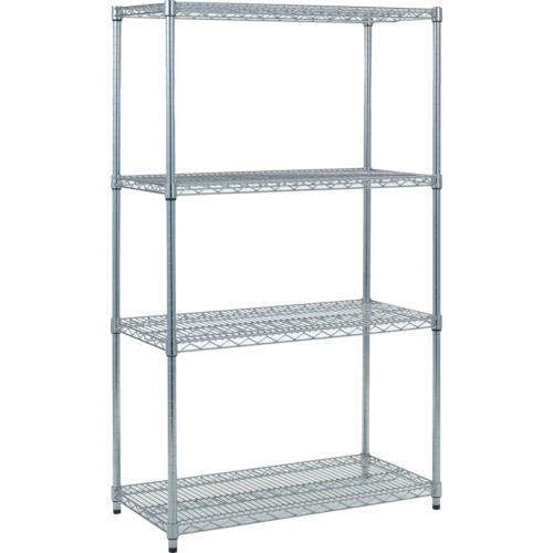 ■TRUSCO スチール製メッシュラック W905XD457XH1533 4段〔品番:TME5344〕【2995620:0】[店頭受取不可]