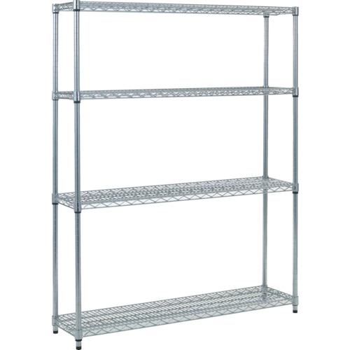 ■TRUSCO スチール製メッシュラック W1205XD305XH1533 4段〔品番:TME5434〕【2995646:0】[店頭受取不可]
