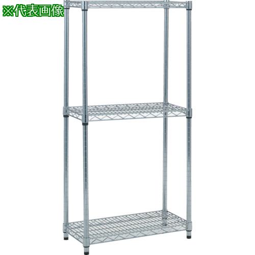 ■TRUSCO スチール製メッシュラック W905XD457XH1228 3段〔品番:TME4343〕【2995867:0】[直送DS][店頭受取不可]