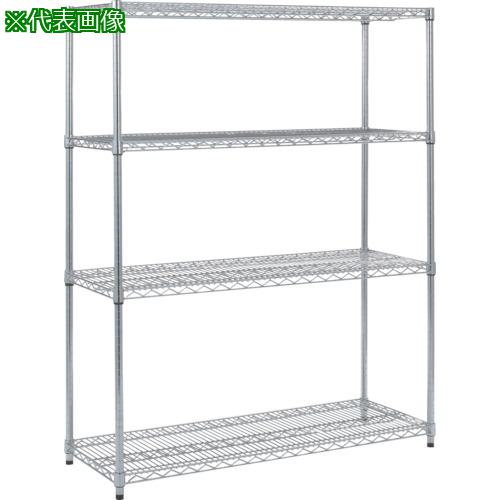 ■TRUSCO ステンレス製メッシュラック H1533XW905XD457 4段〔品番:TSM5344〕【2996511:0】[直送DS][店頭受取不可]