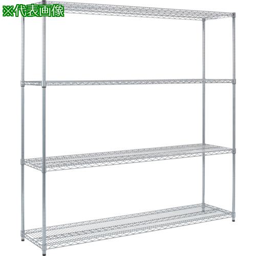 ■TRUSCO ステンレス製メッシュラック H1838XW1205XD305 4段〔品番:TSM6434〕【2996596:0】[直送DS][店頭受取不可]
