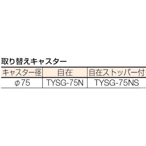 ■TRUSCO 箱台車 内寸620X430 ナイロン車 自在ストッパー付X2〔品番:B5BS〕【3001351:0】[店頭受取不可]_2