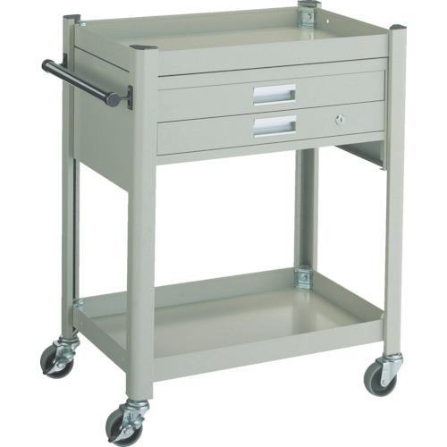 ■TRUSCO コンビネーションワゴン 643X427XH880 2段引出付〔品番:TCW81B1〕【3015131:0】[直送DS][店頭受取不可]