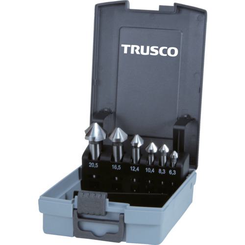 ■TRUSCO カウンターシンクセット コバルトハイス 6本組〔品番:TSCS〕【3020657:0】[店頭受取不可]