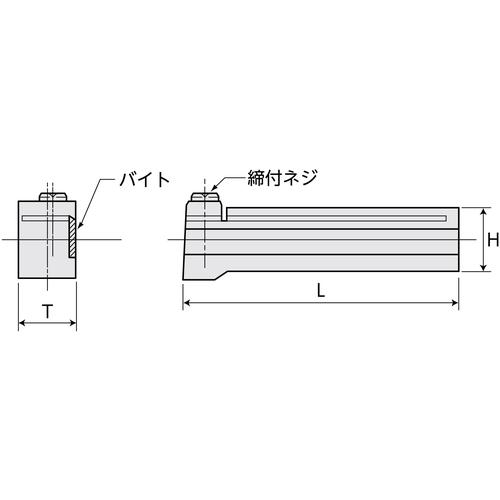 ■SUPER 突切りホルダー(バイト付)ホルダー寸法:W25×H28×L125 適合バイト:KST30〔品番:KCT4〕【3036626:0】[店頭受取不可]_1