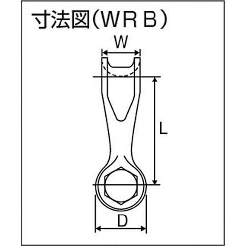 ■KANSAI 軽量型ワイドシャックル バウタイプ WRB 16t用〔品番:WRB16〕【3050971:0】[店頭受取不可]_2