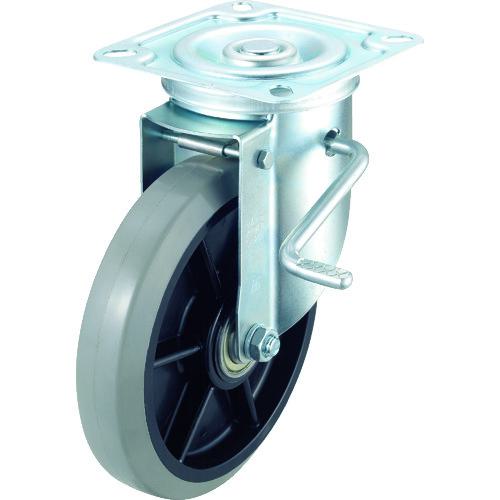 ■ワコーパレット エアーキャスター(自在車ストッパー付) 200mm ウレタン車〔品番:ASHG200GUDS〕【3052711:0】[店頭受取不可]