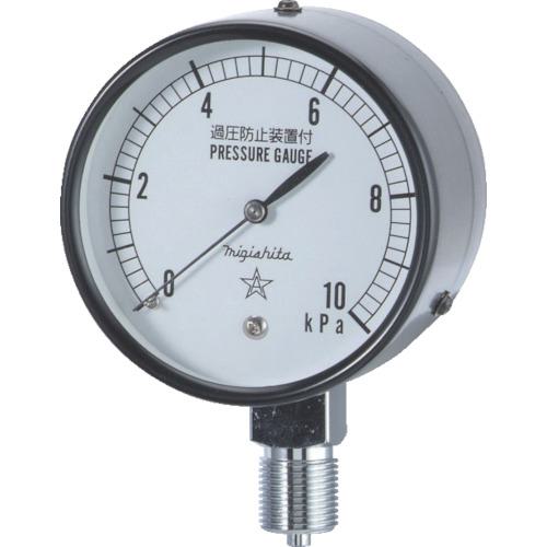 ■右下 微圧計 AT3/8×75×10KPA〔品番:CA31121110KP〕【3084353:0】[店頭受取不可]