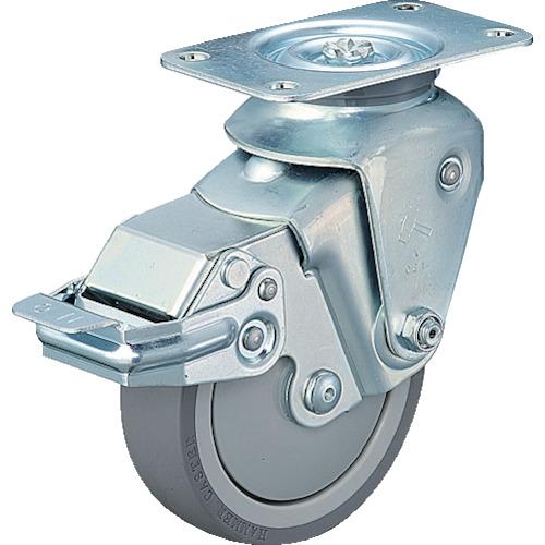 ■ハンマー クッションキャスター旋回式ウレタン車輪 100mm 線径3.2mm SP付〔品番:935BBEUZ10032〕【3093018:0】[店頭受取不可] 6,563円
