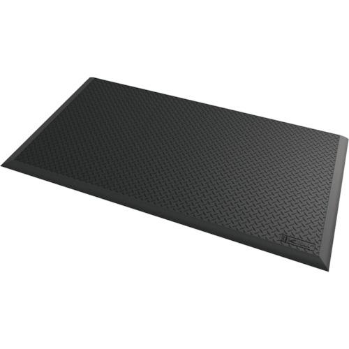 ■NOTRAX 疲労軽減マット(難焼性) ダイヤモンドフレックス ブラック〔品番:646S4064BL〕【3157142:0】[店頭受取不可]