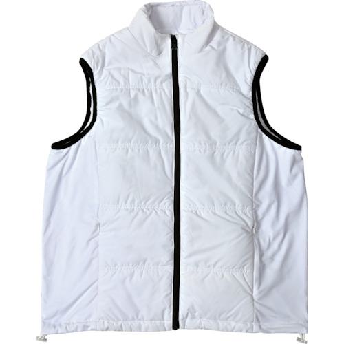 ■リンクサス 速暖ヒートベストEX 服地 ホワイト L〔品番:LXPHBEXWL〕【3193949:0】[店頭受取不可]