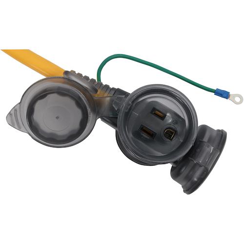 ■MARVEL 過負荷付漏電遮断器延長コード 0.7M〔品番:MEC07BR〕【3264797:0】[店頭受取不可]