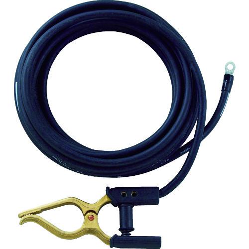 ■TRUSCO キャブタイヤケーブル アースクリップ丸端子付 10m〔品番:TCT2210KE〕【3265951:0】[店頭受取不可]
